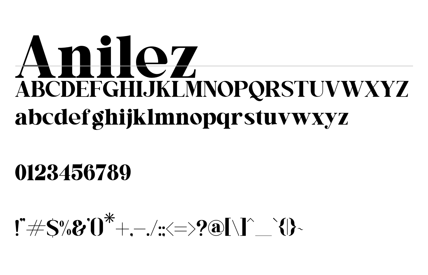 Anilez Font preview