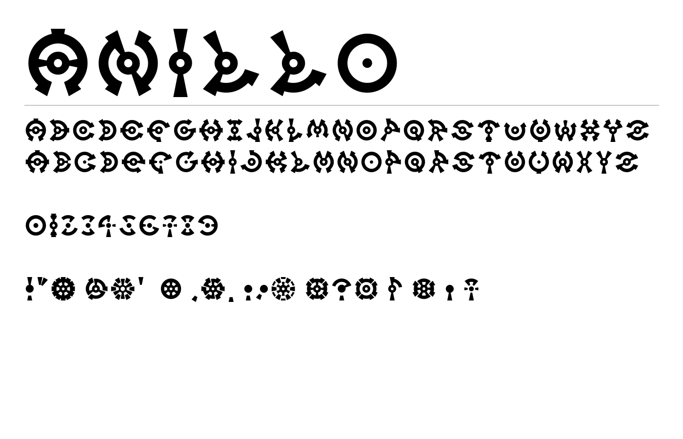 Anillo Font preview
