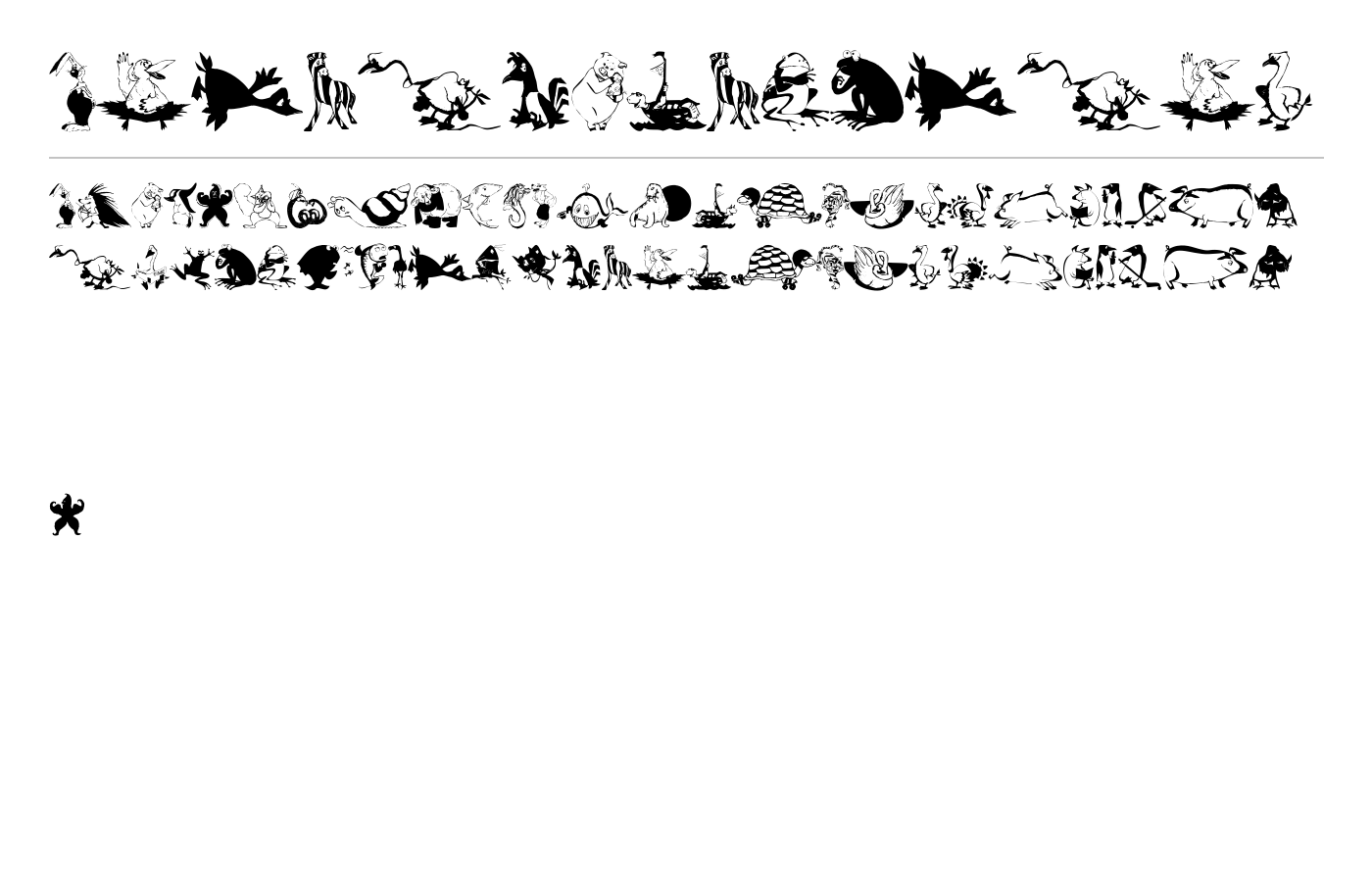 AnimalComedians Font preview