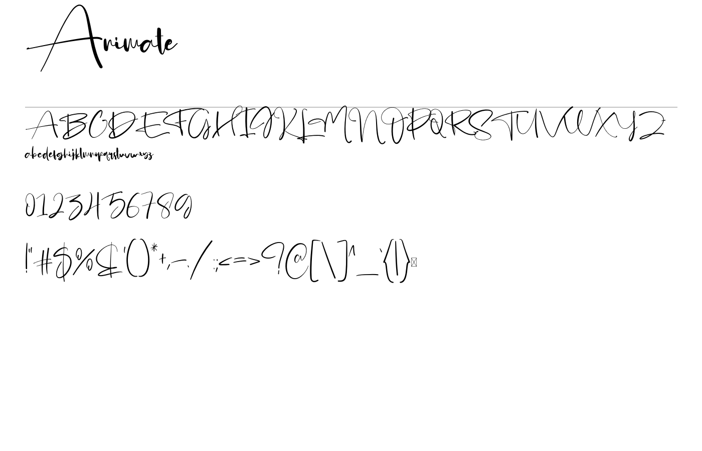 Animate Font preview