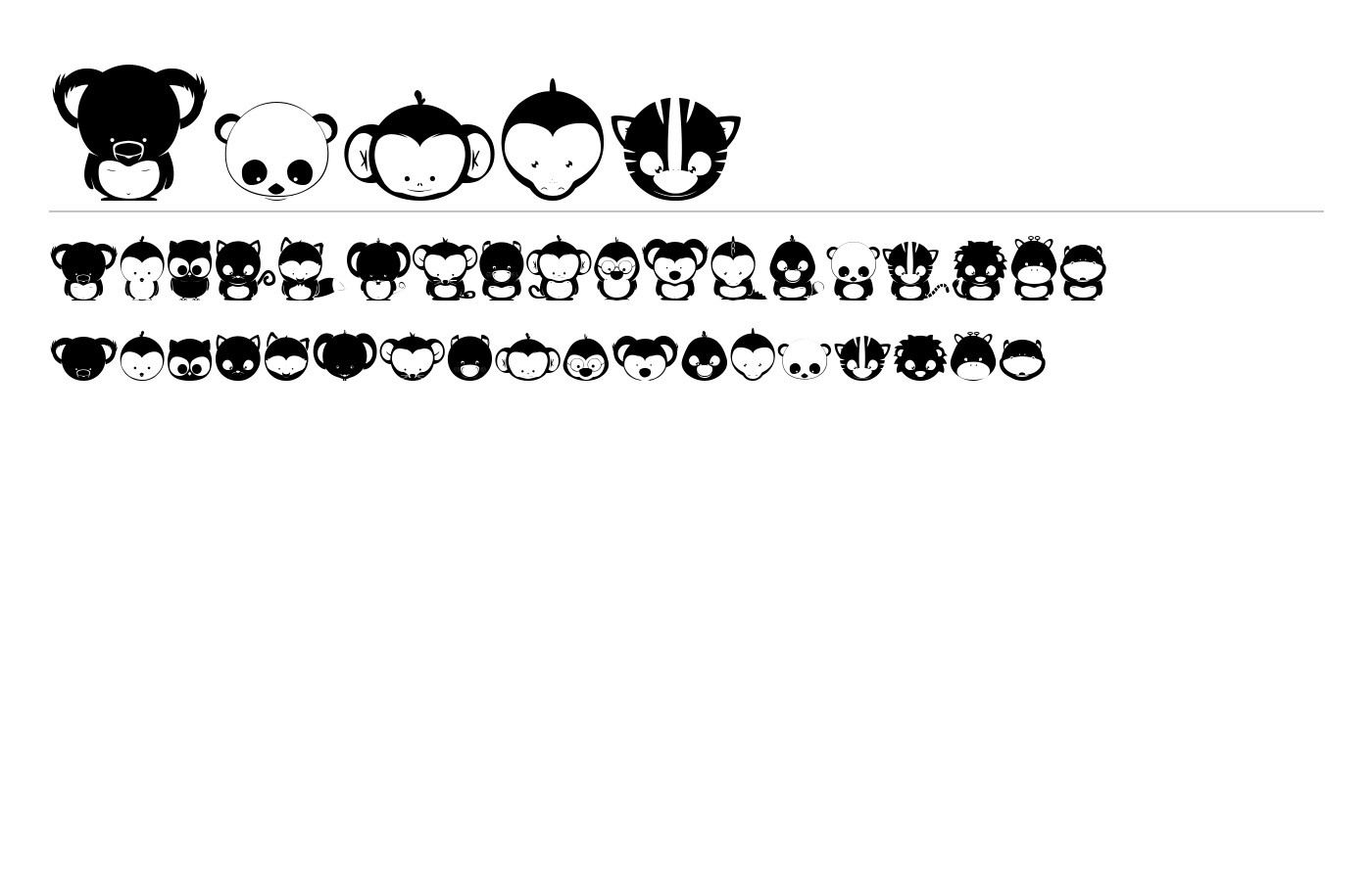 Animox Font preview