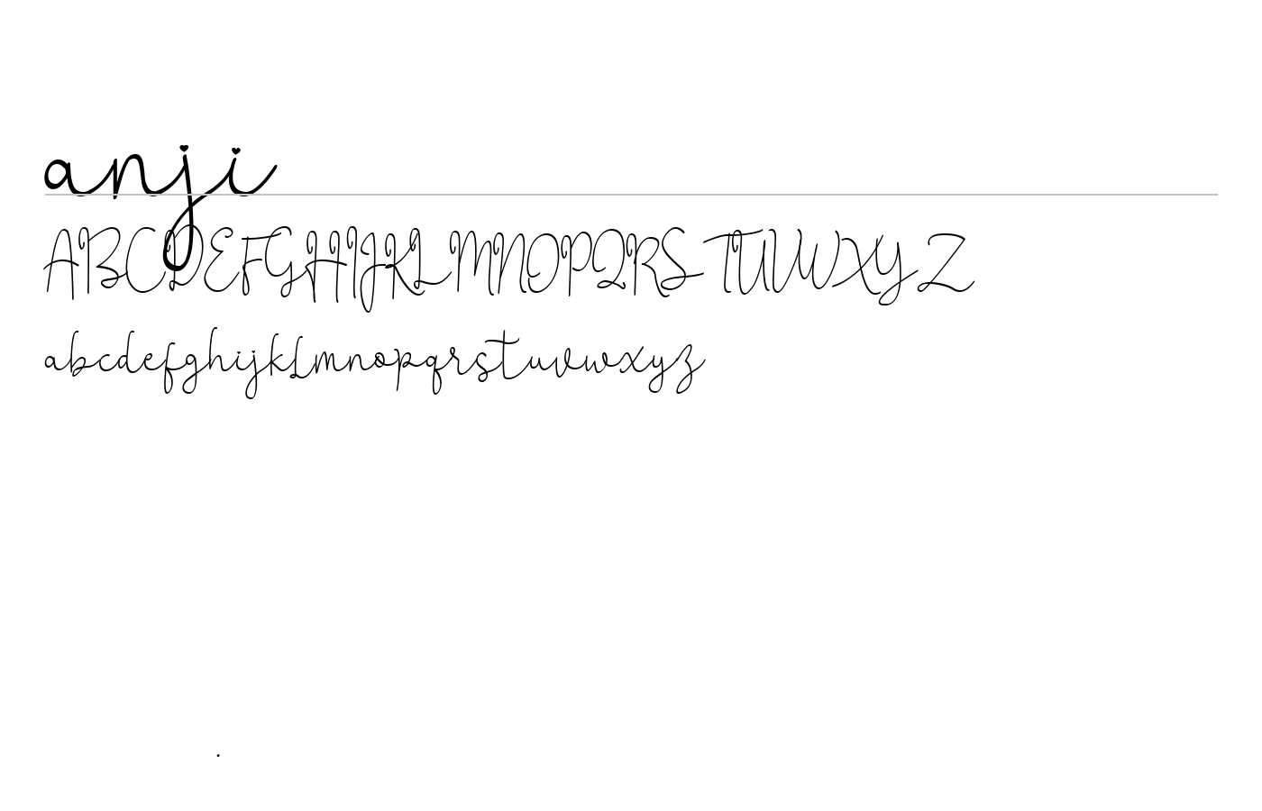 anji Font preview