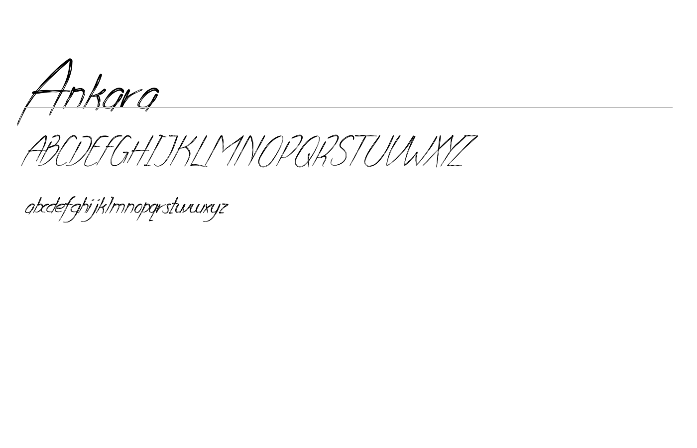 Ankara Font preview