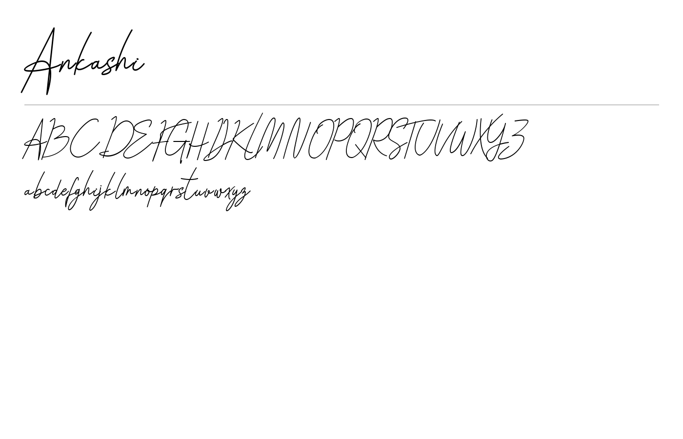 Ankashi Font preview