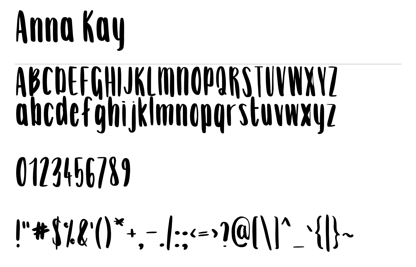 Anna Kay Font preview