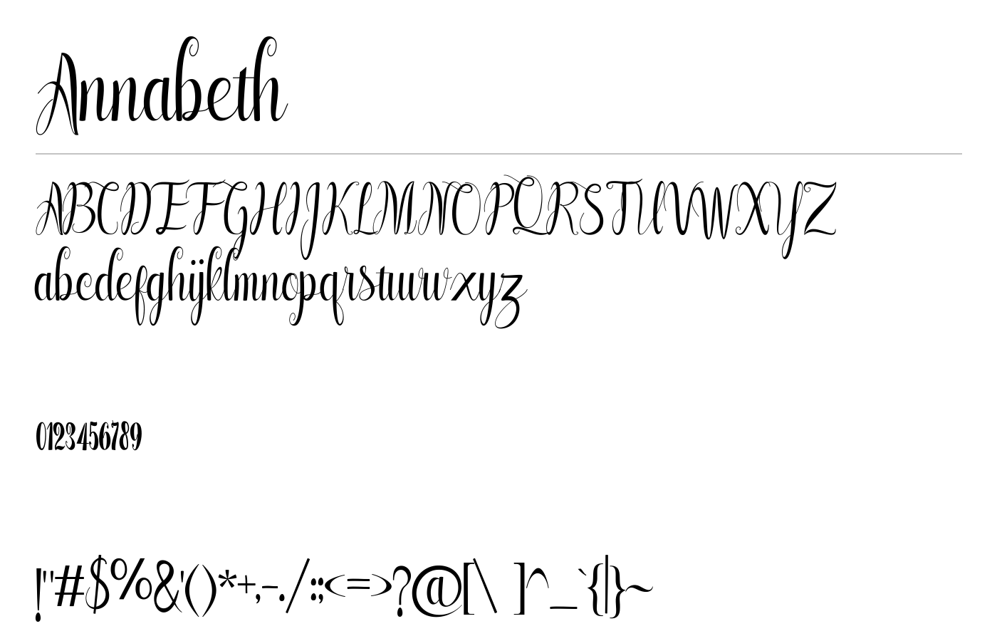 Annabeth Font preview