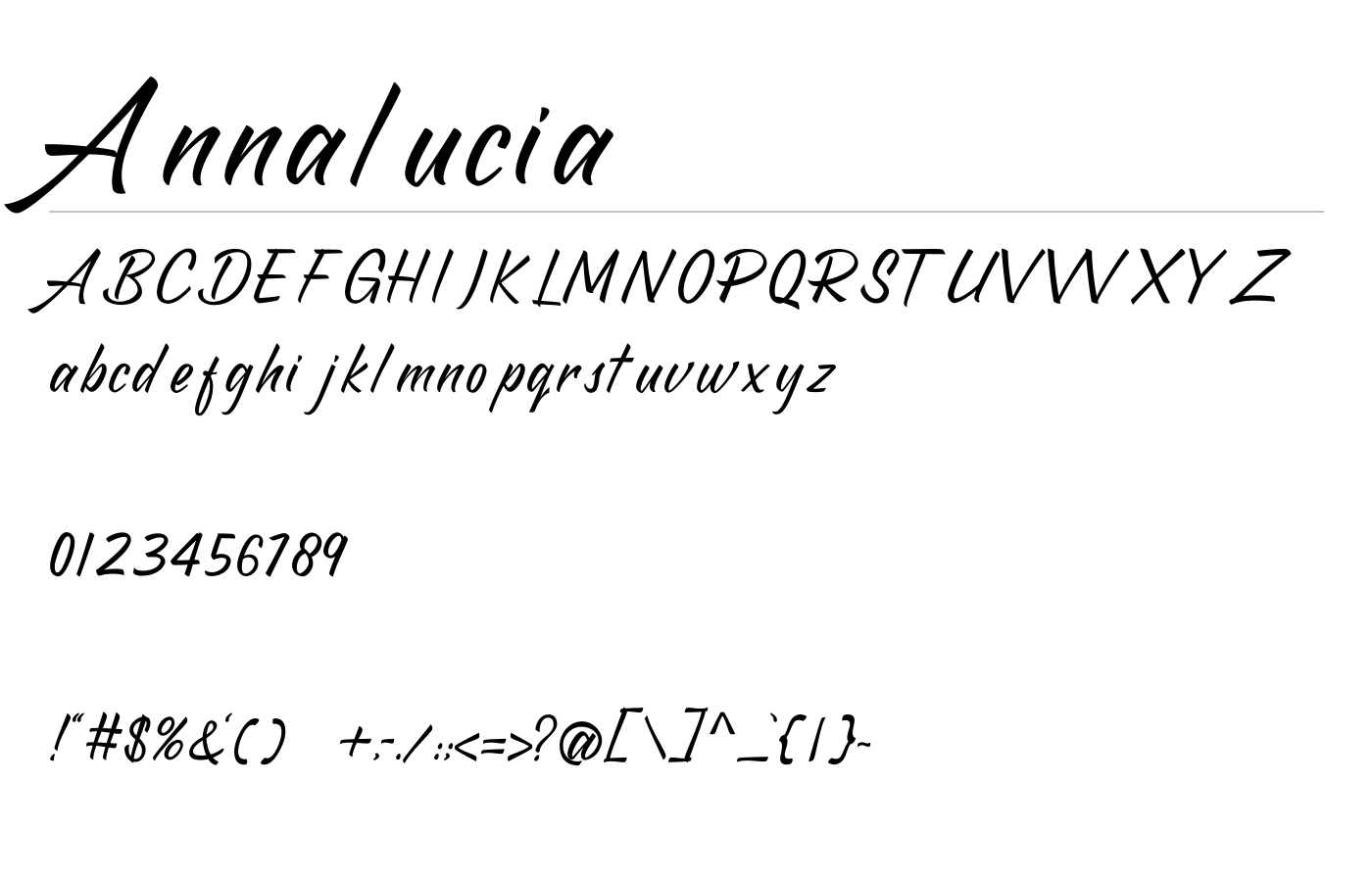 Annalucia Font preview