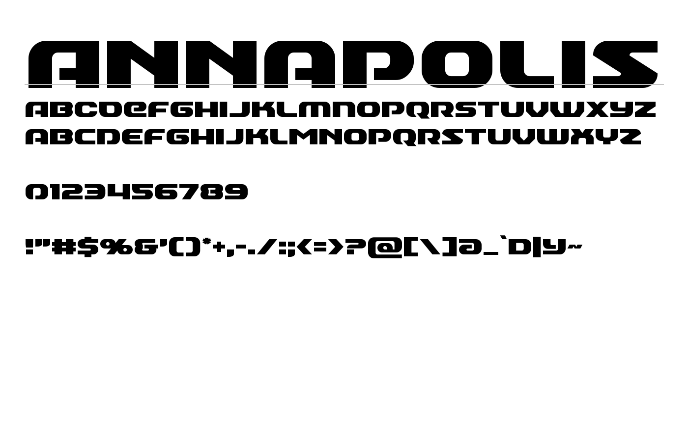 Annapolis Font preview
