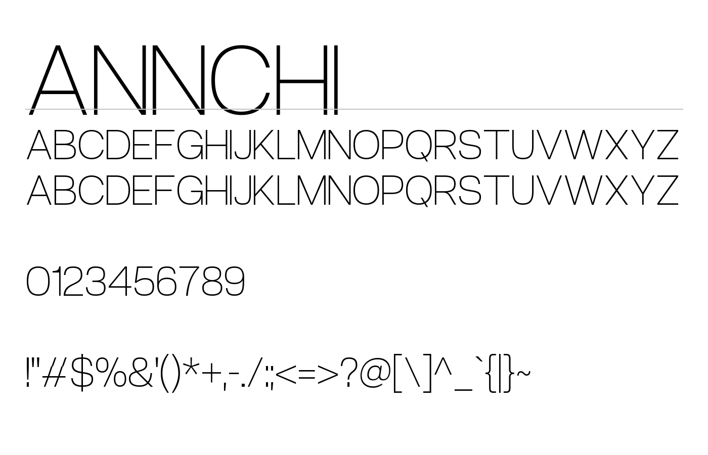 Annchi Font preview