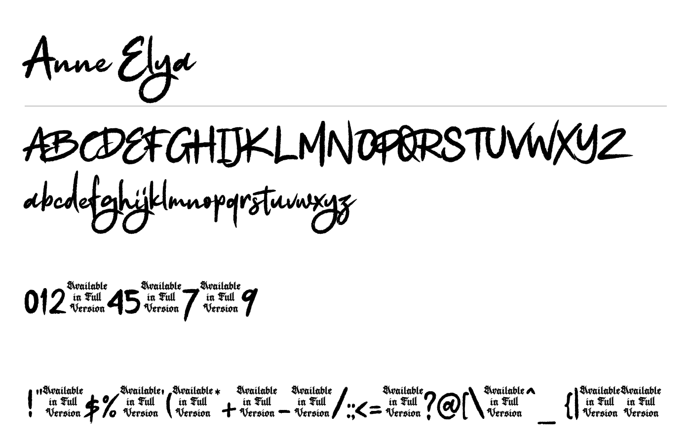 Anne Elya Font preview