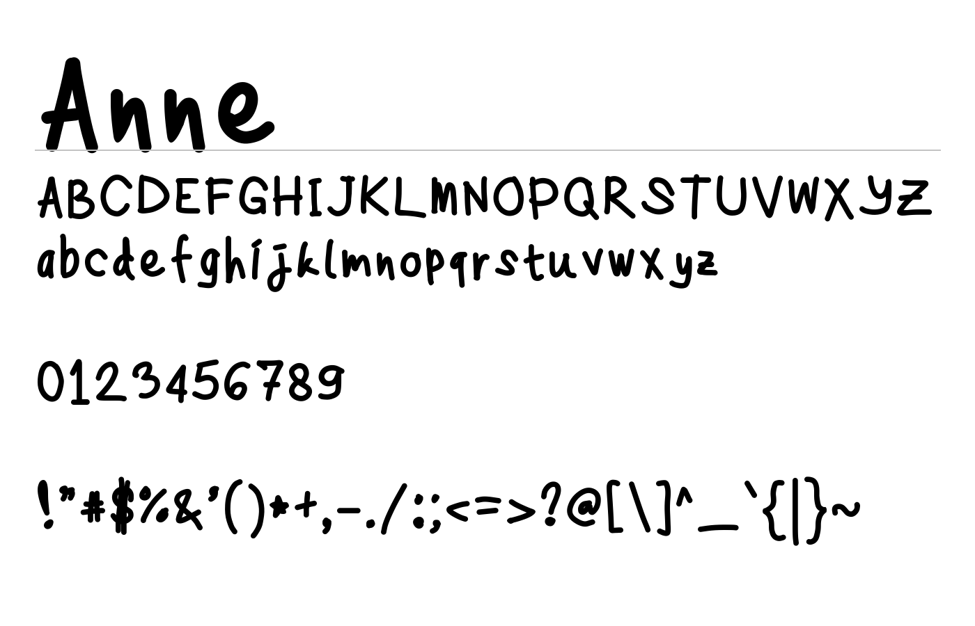 Anne Font preview