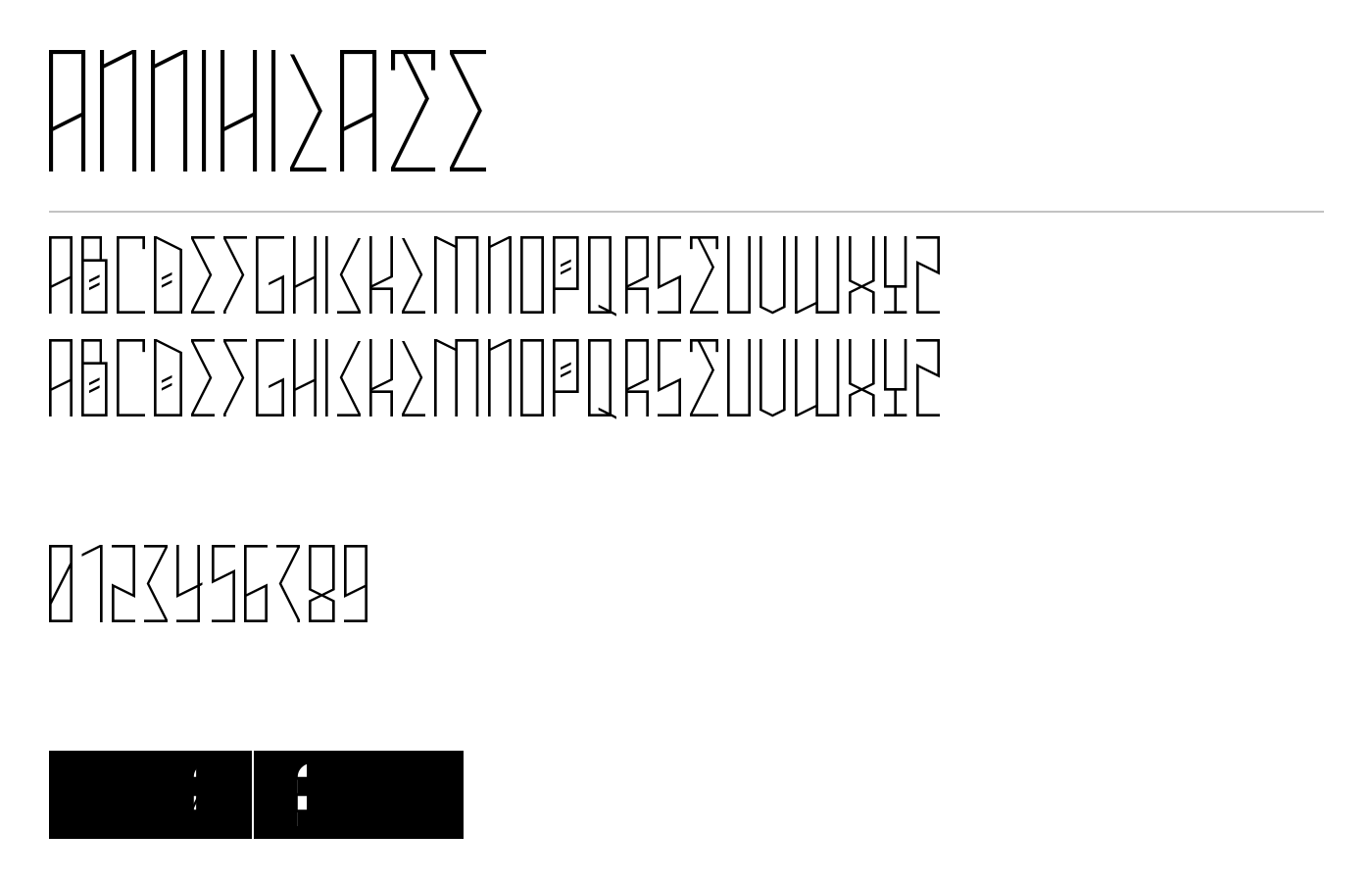 ANNIHILATE Font preview