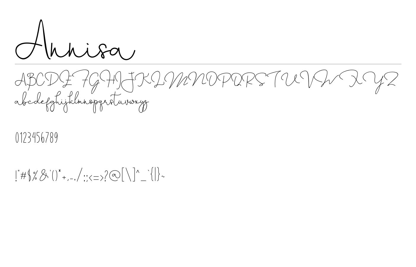 Annisa Font preview