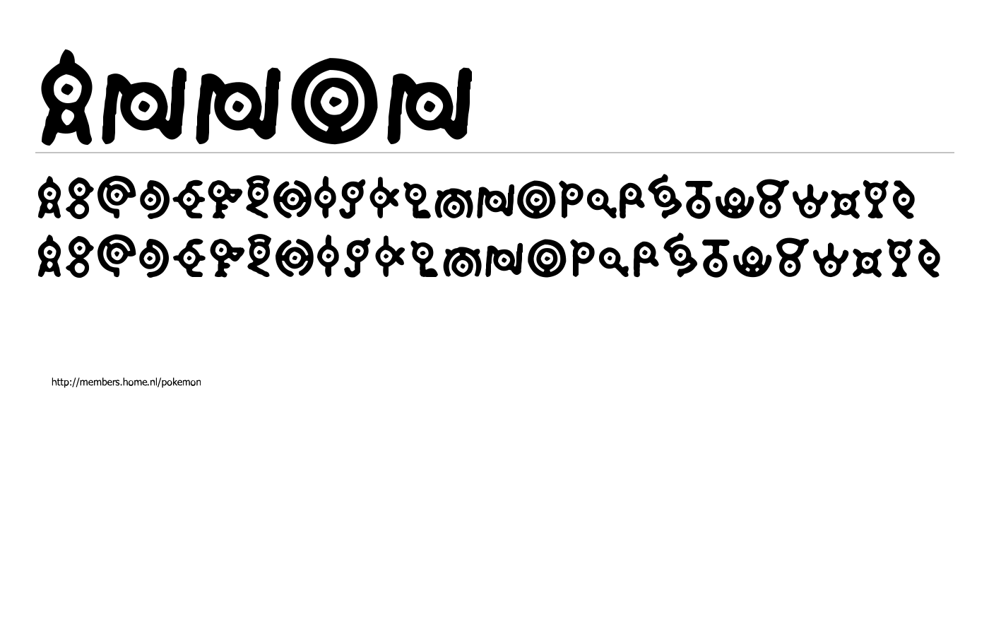 Annon Font preview