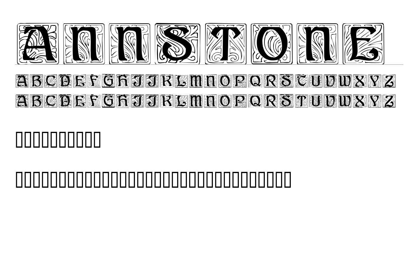 AnnStone Font preview
