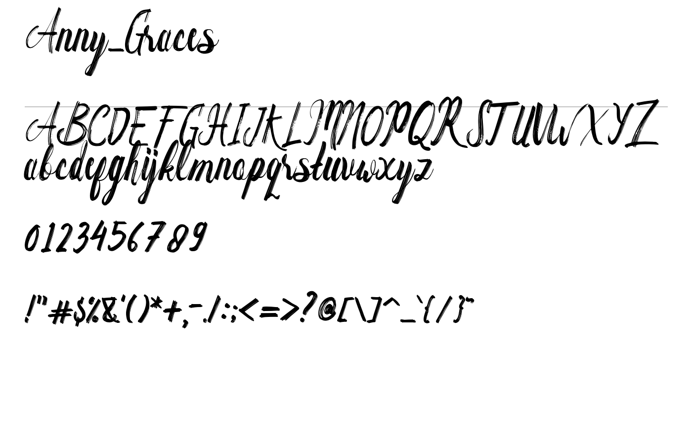 Anny_Graces Font preview
