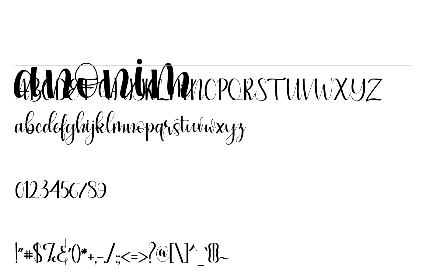 anonim Font preview