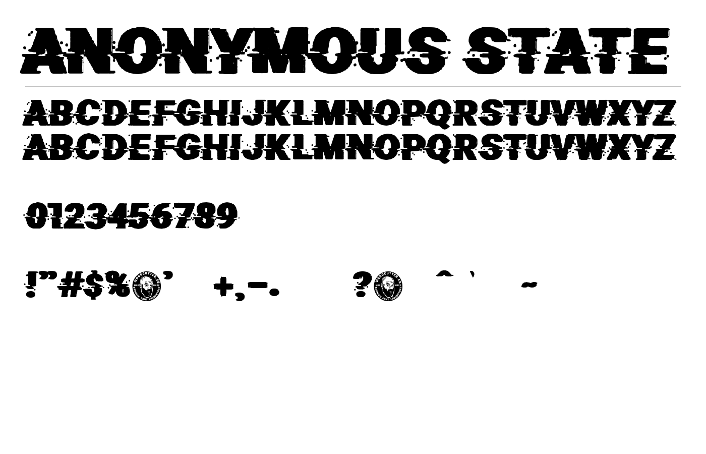 Anonymous State Font preview