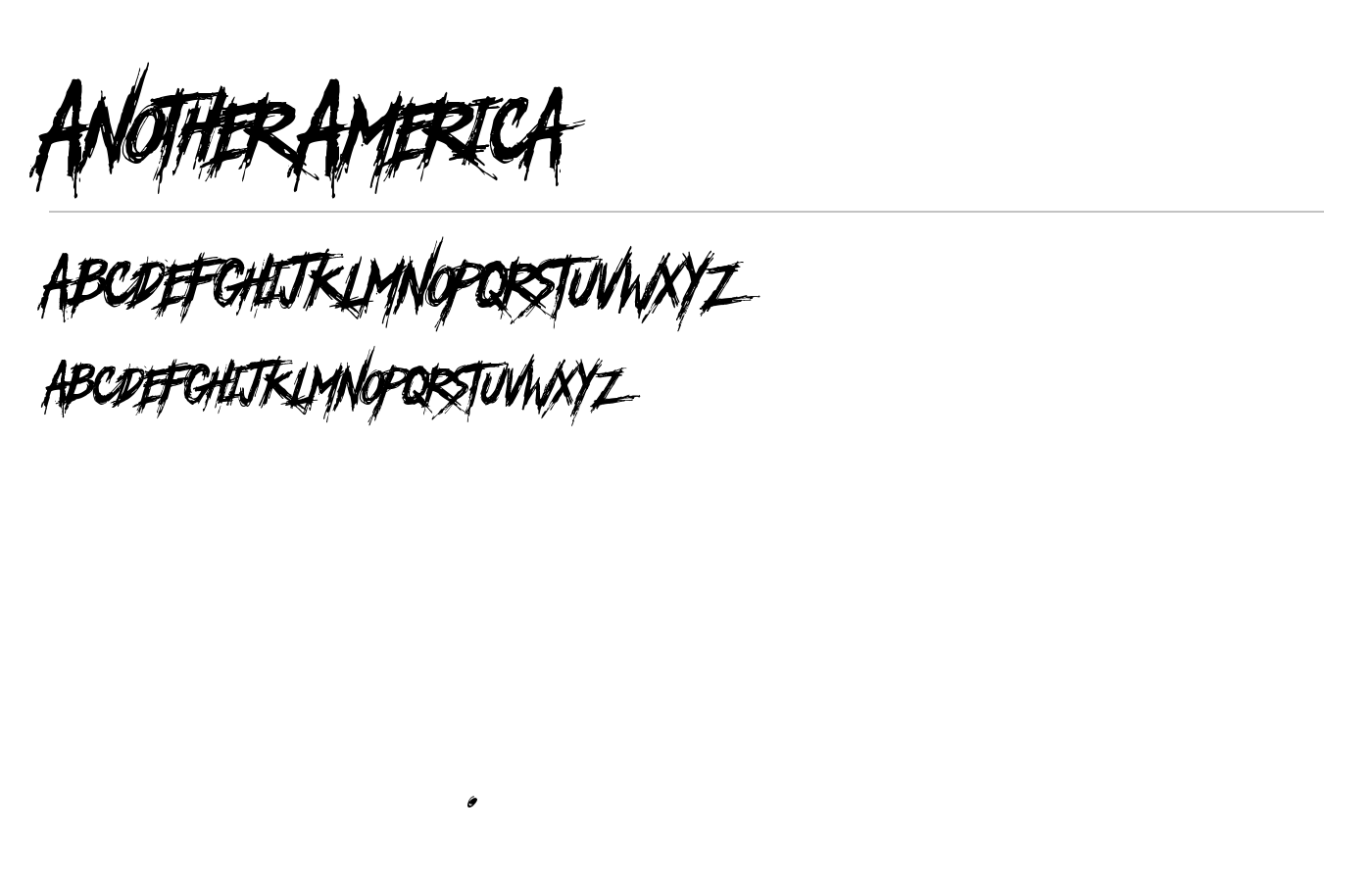 Another America Font preview