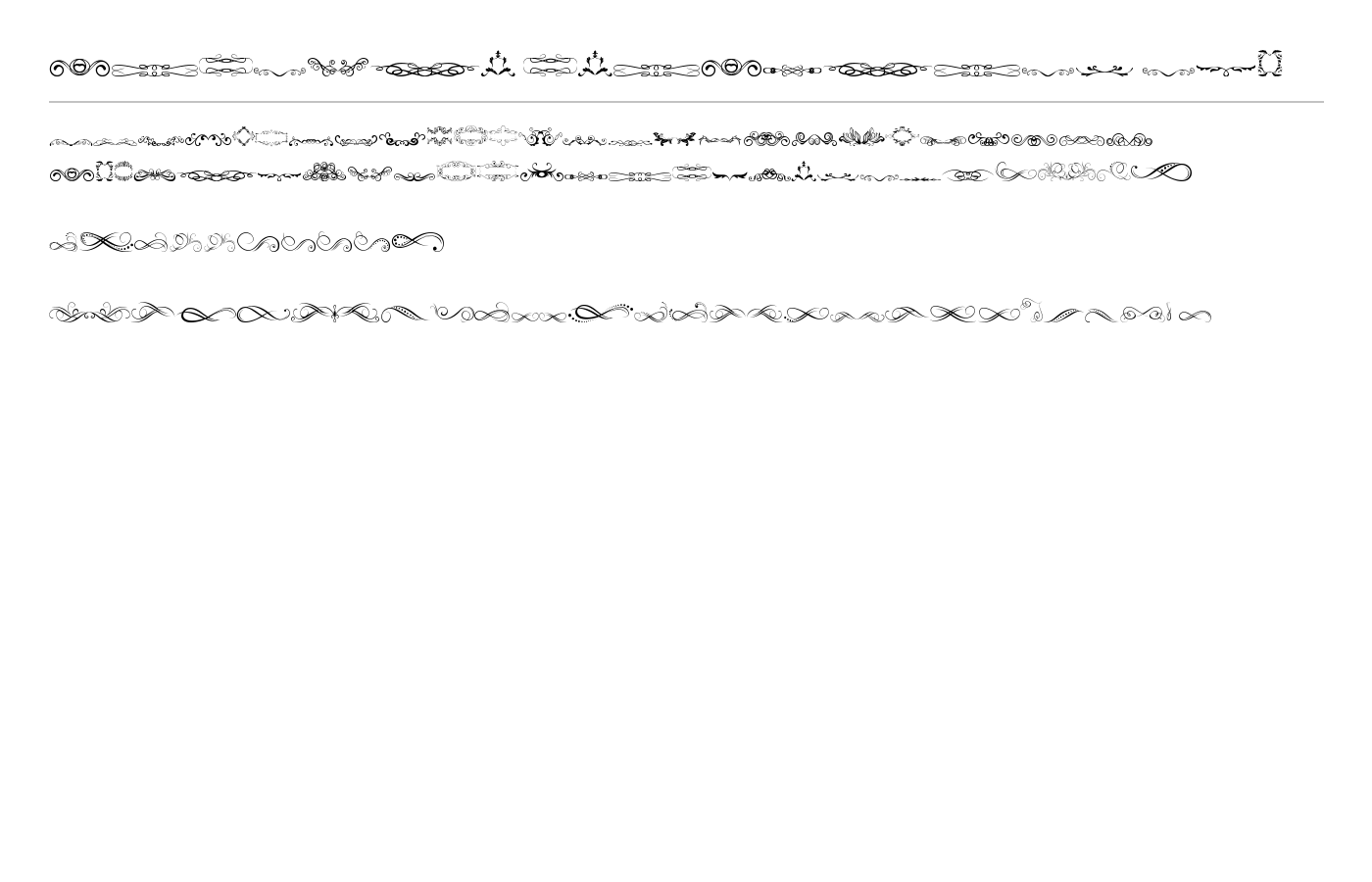 another ornaments tfb Font preview