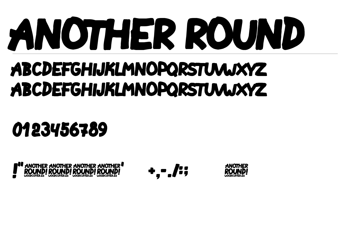 Another Round Font preview