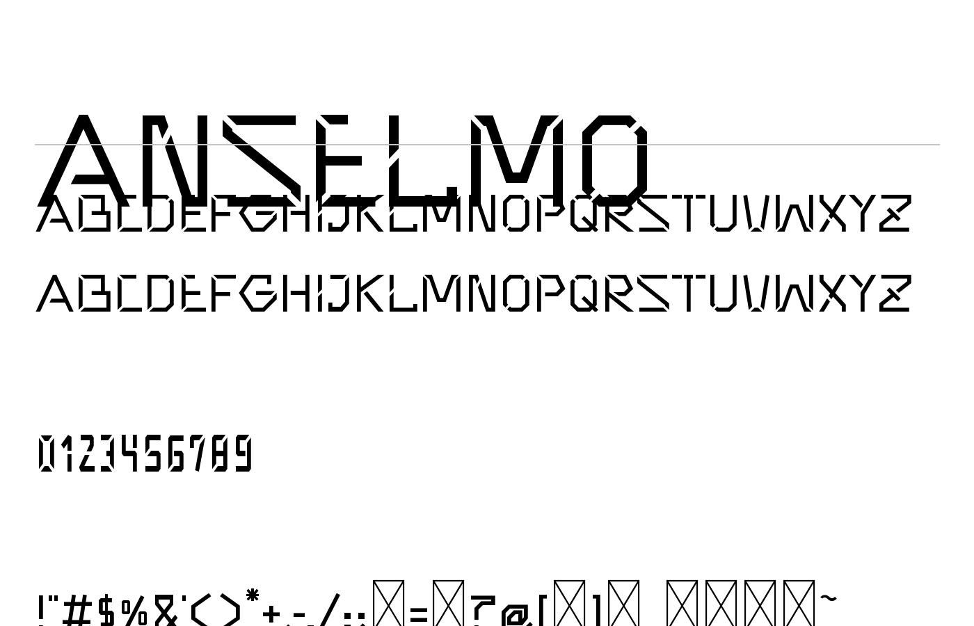 Anselmo Font preview
