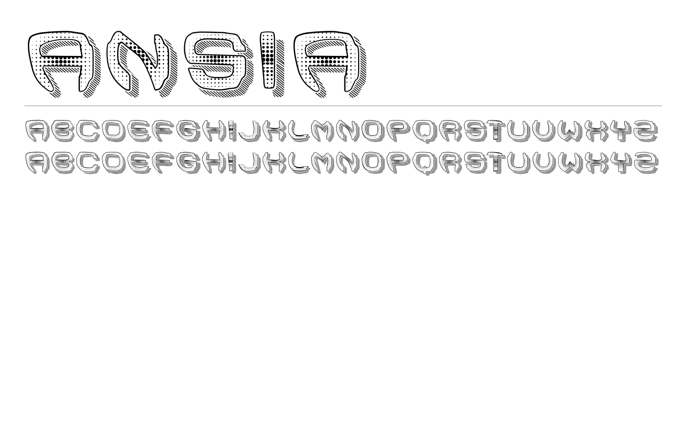 Ansia Font preview