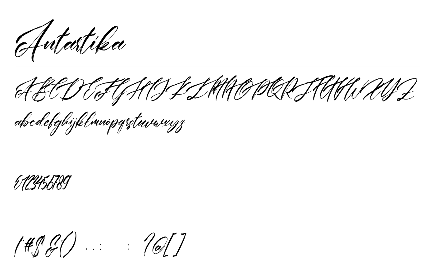 Antartika Font preview