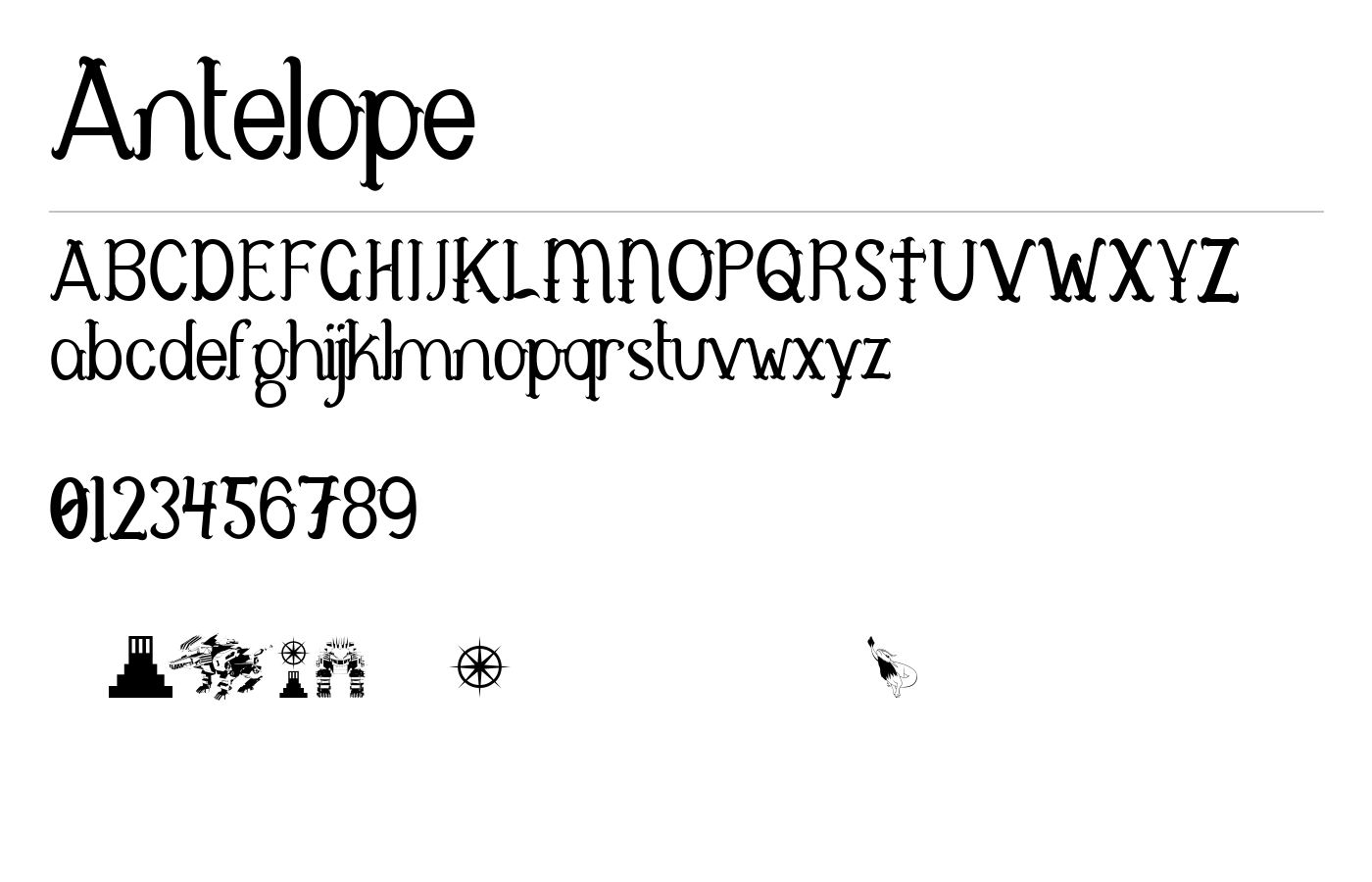Antelope Font preview