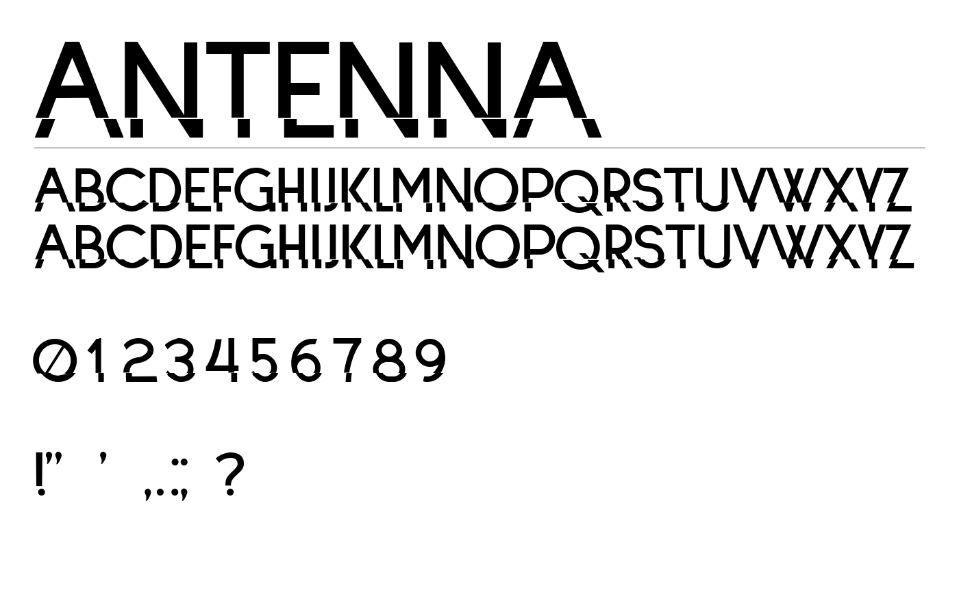 Antenna Font preview