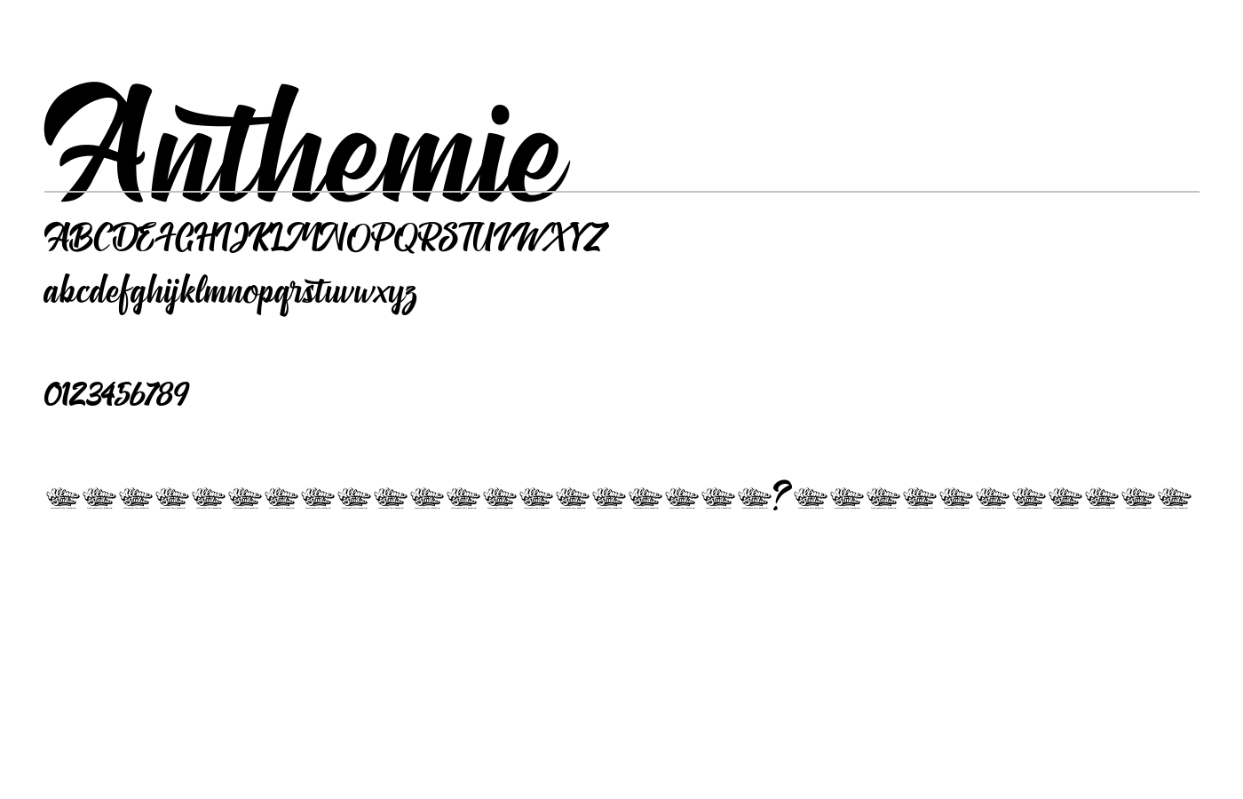 Anthemie Font preview
