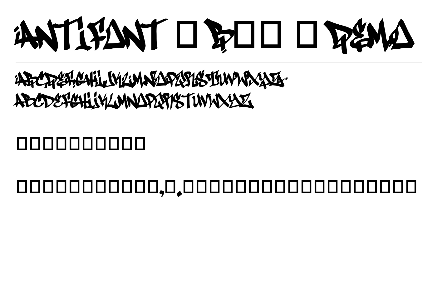 Antifont - B85 - DEMO Font preview