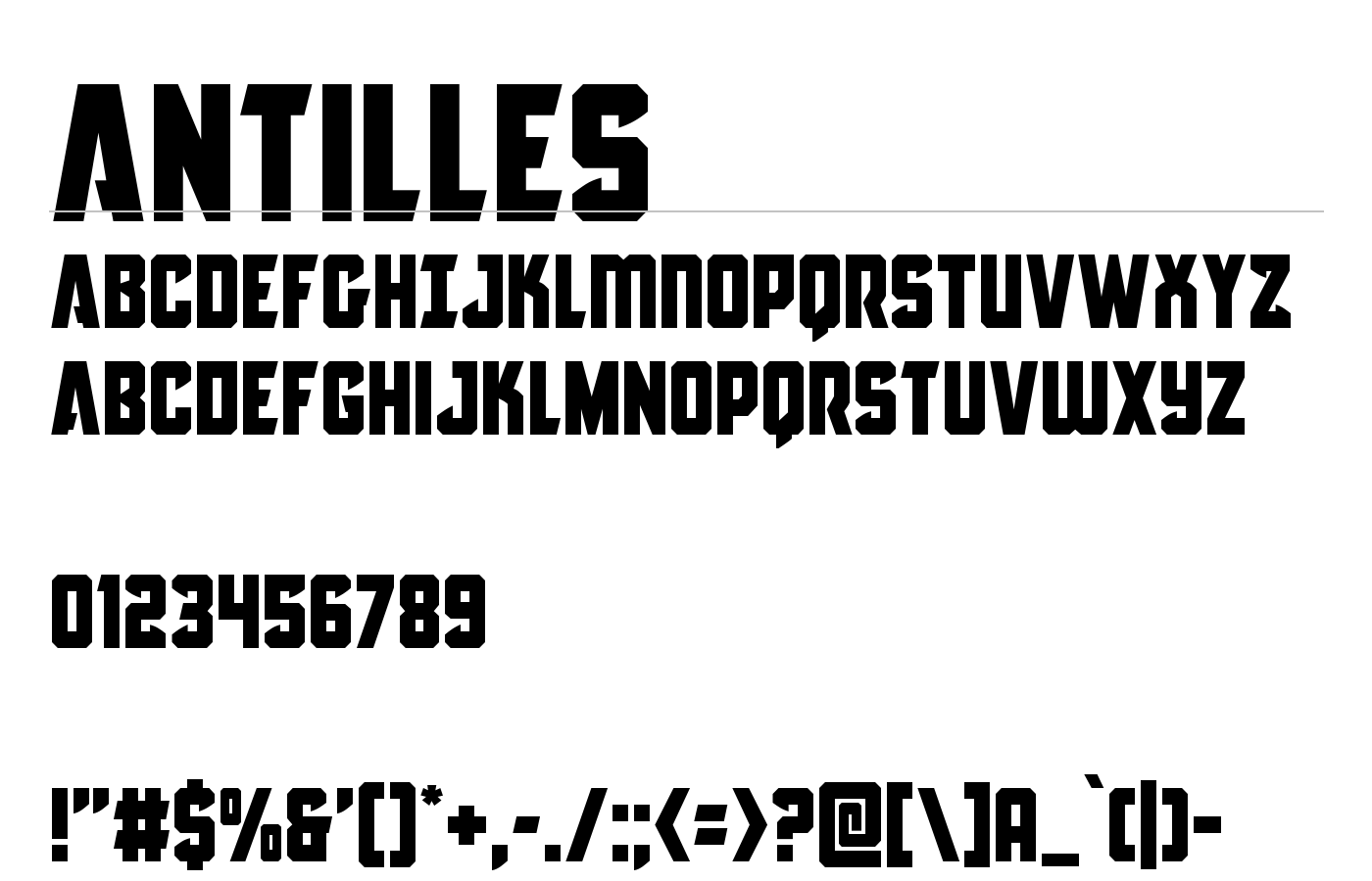 Antilles Font preview