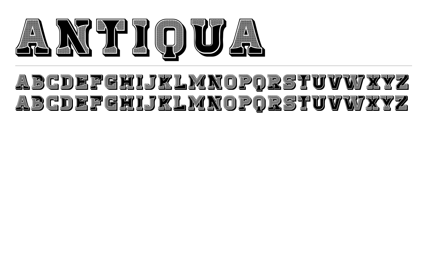 Antiqua Font preview