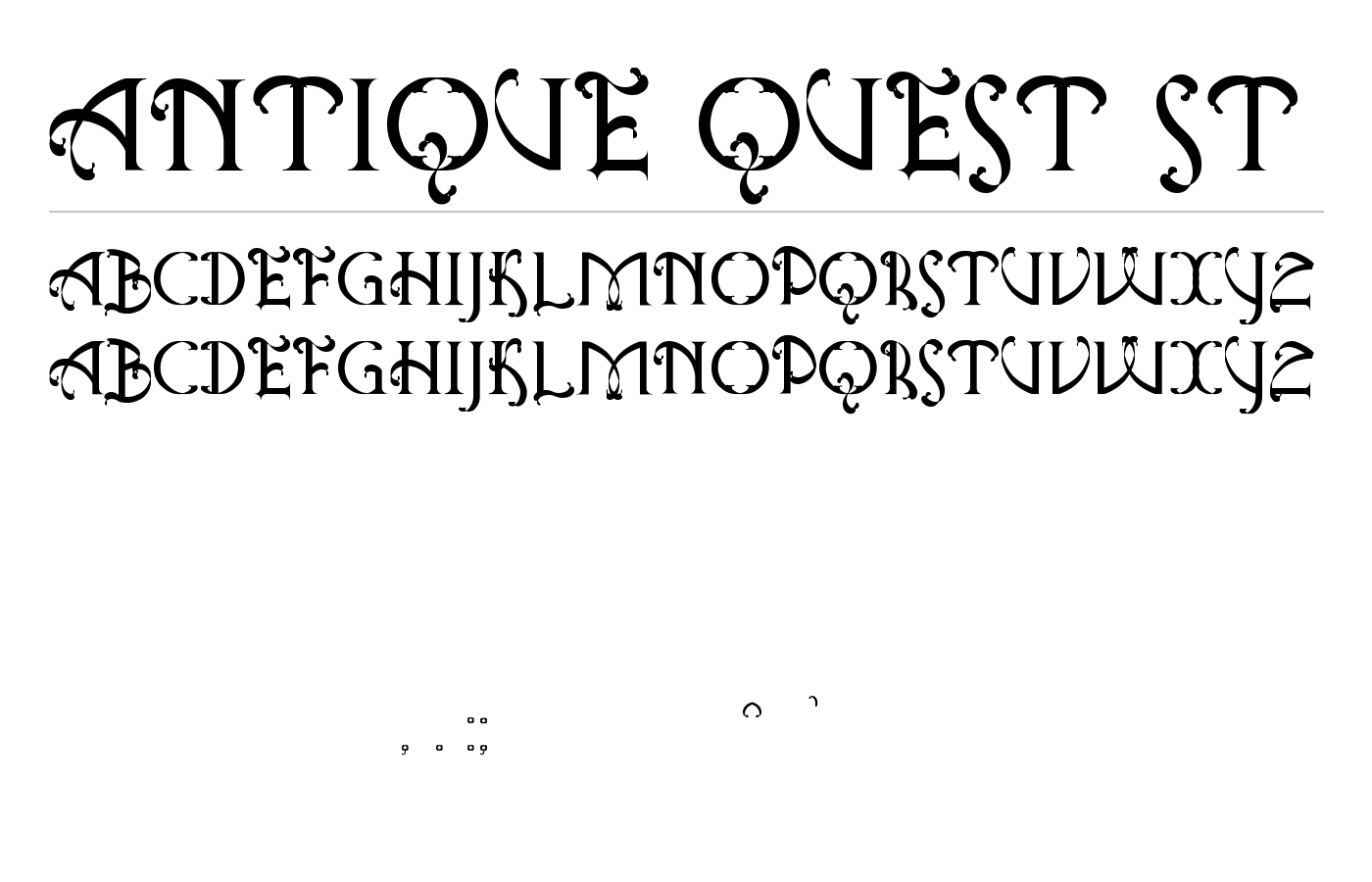Antique Quest St Font preview