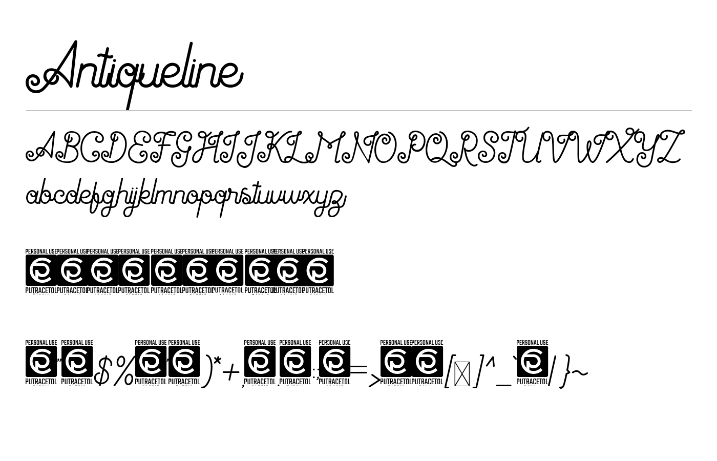 Antiqueline Font preview