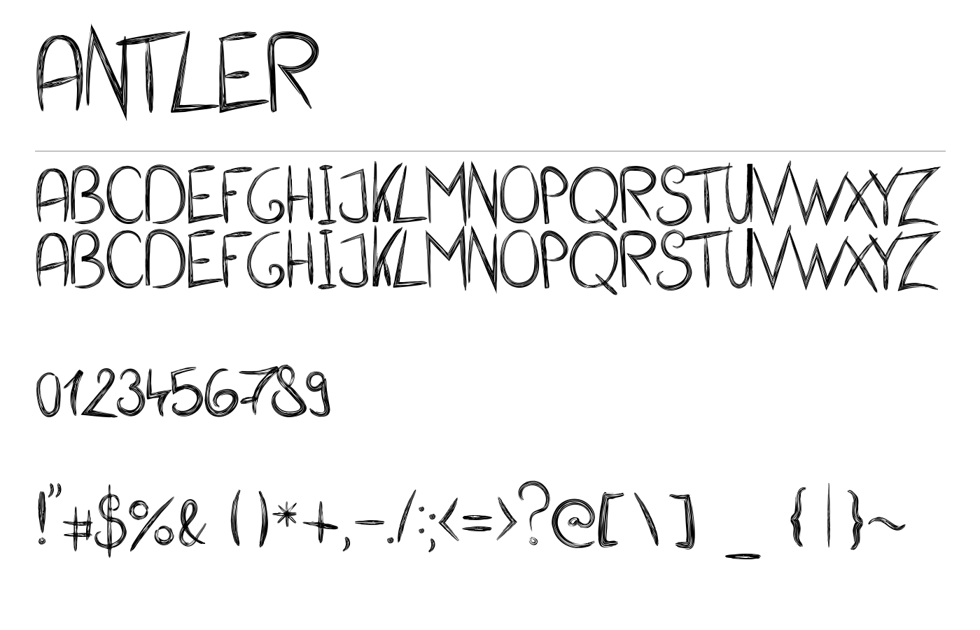 Antler Font preview