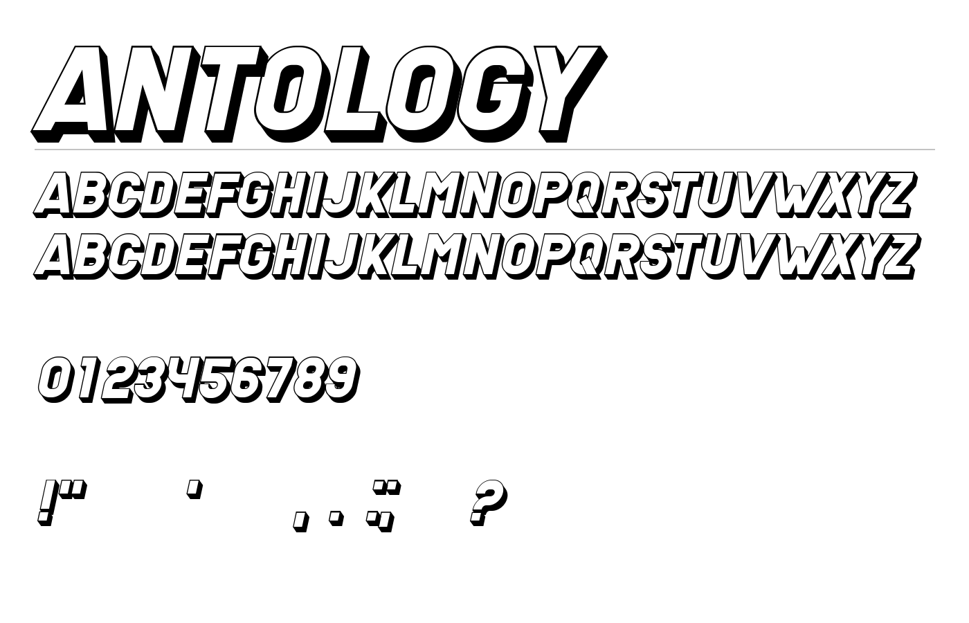 Antology Font preview
