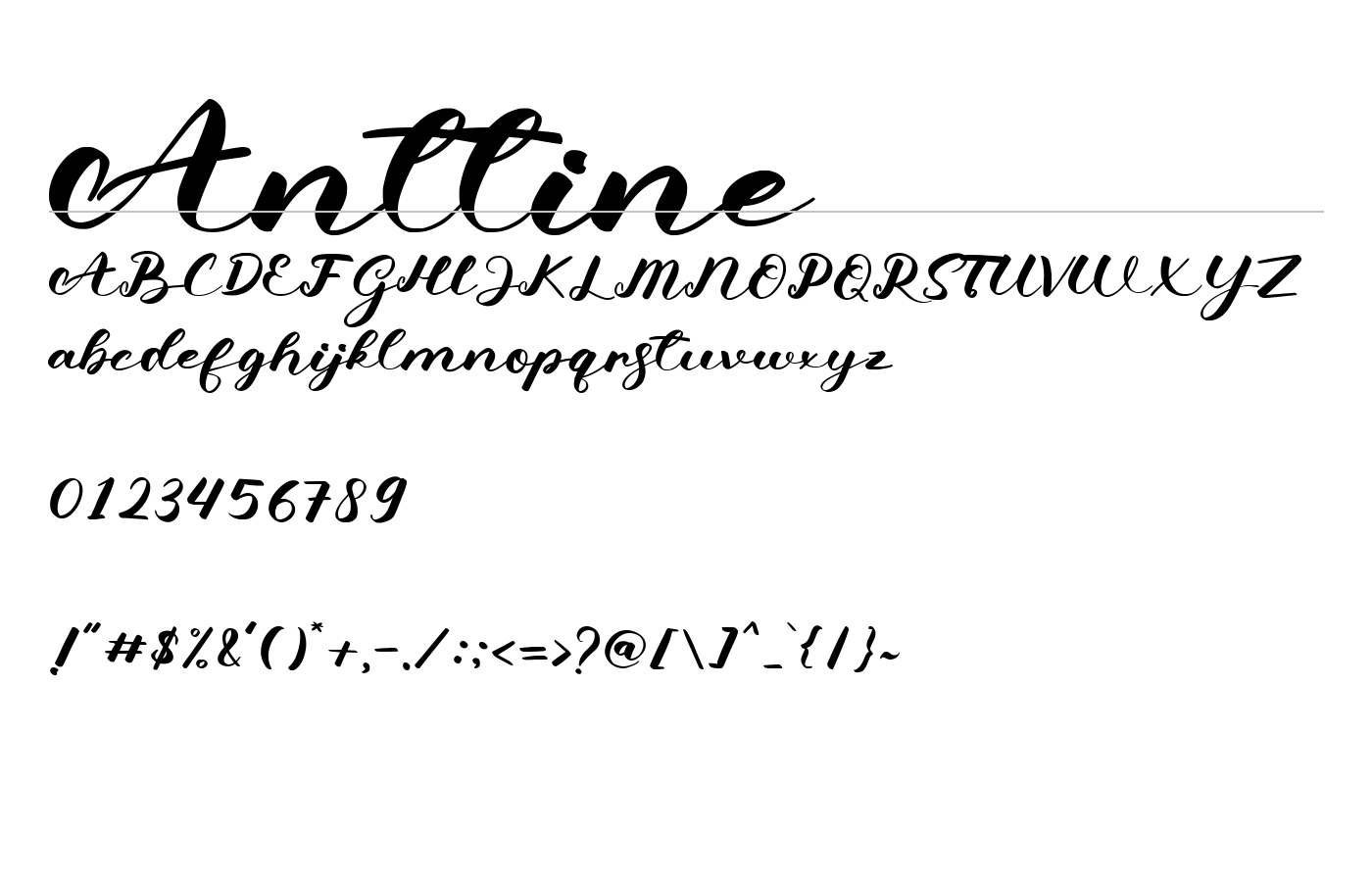 Anttine Font preview