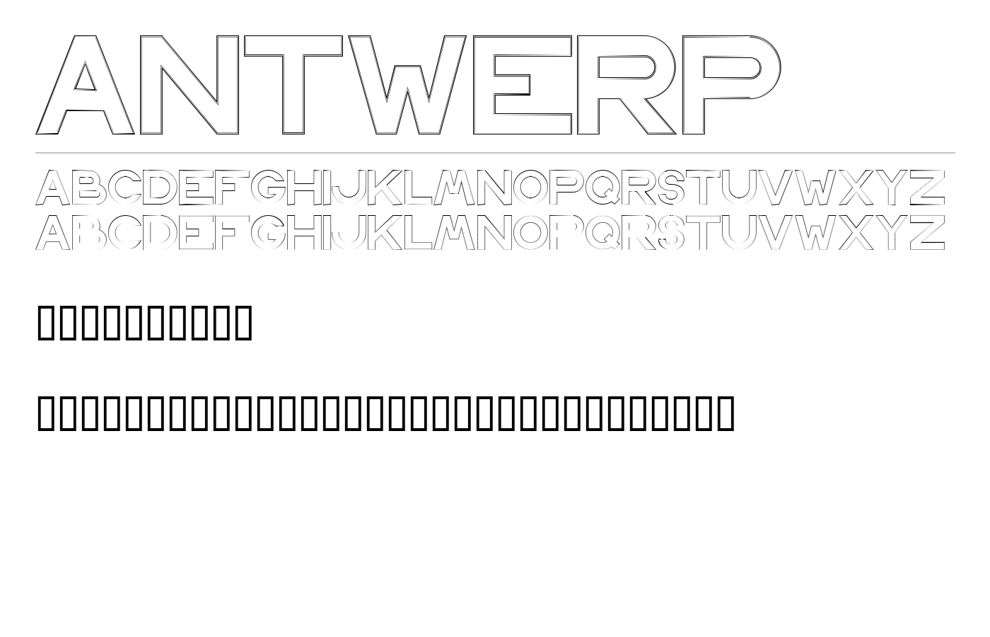 Antwerp Font preview