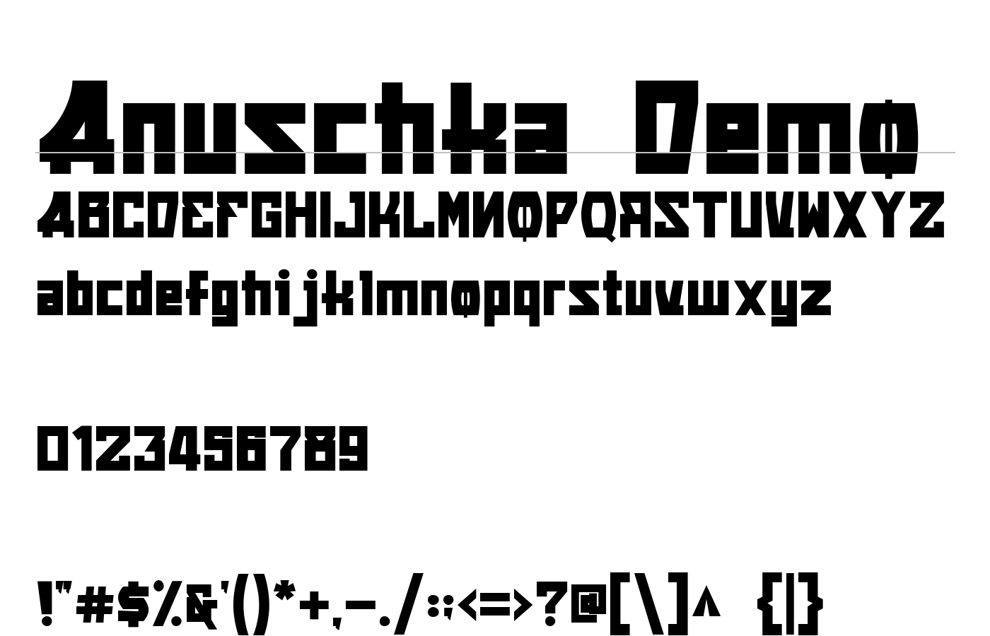 Anuschka Font preview