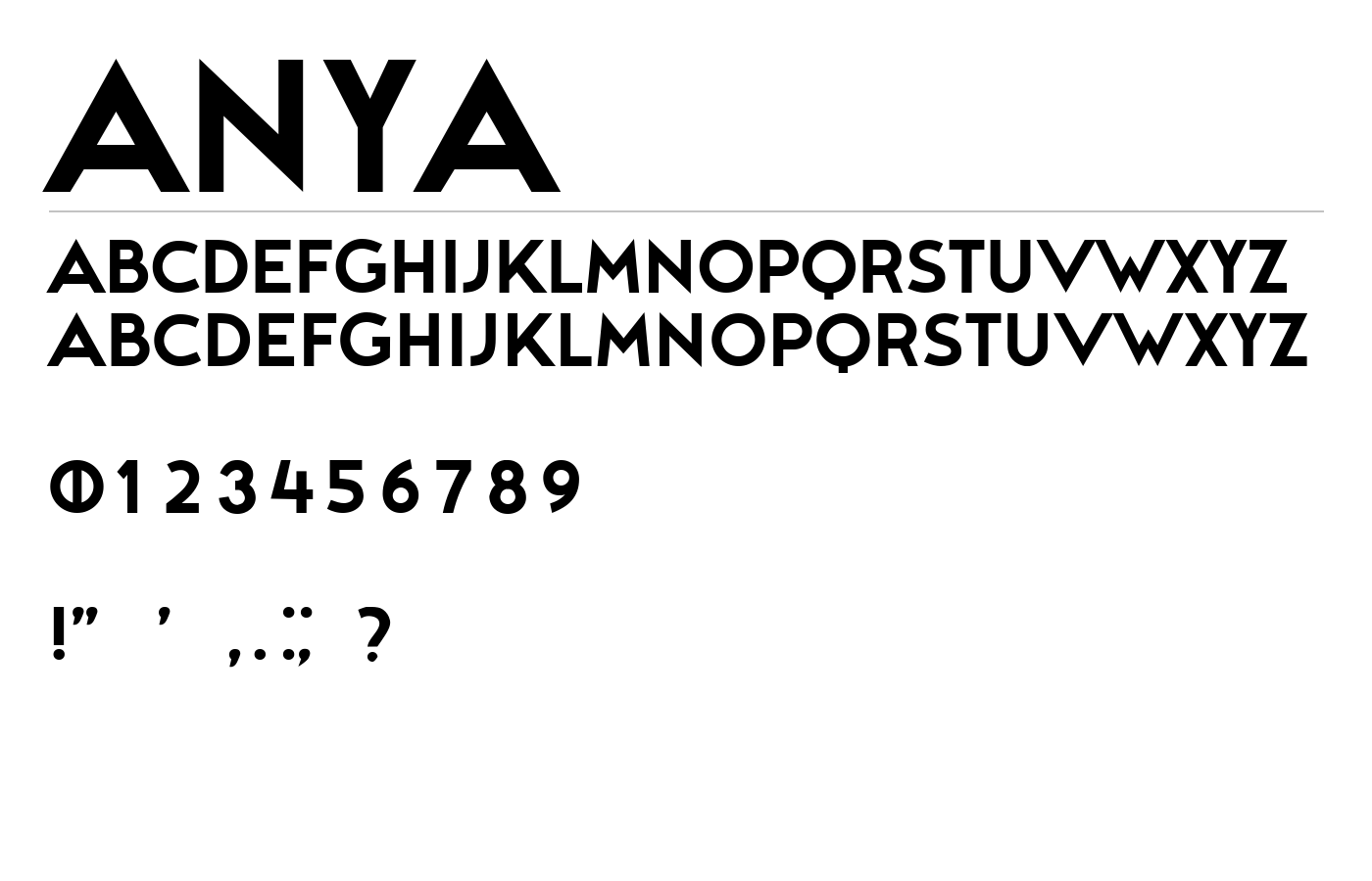 Anya Font preview