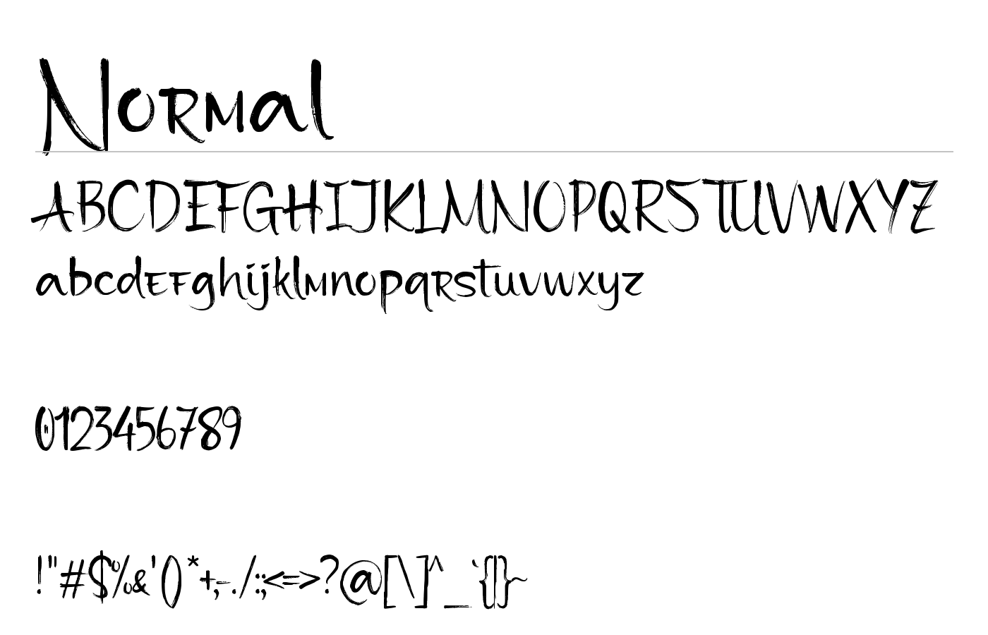 Aokahori Font preview