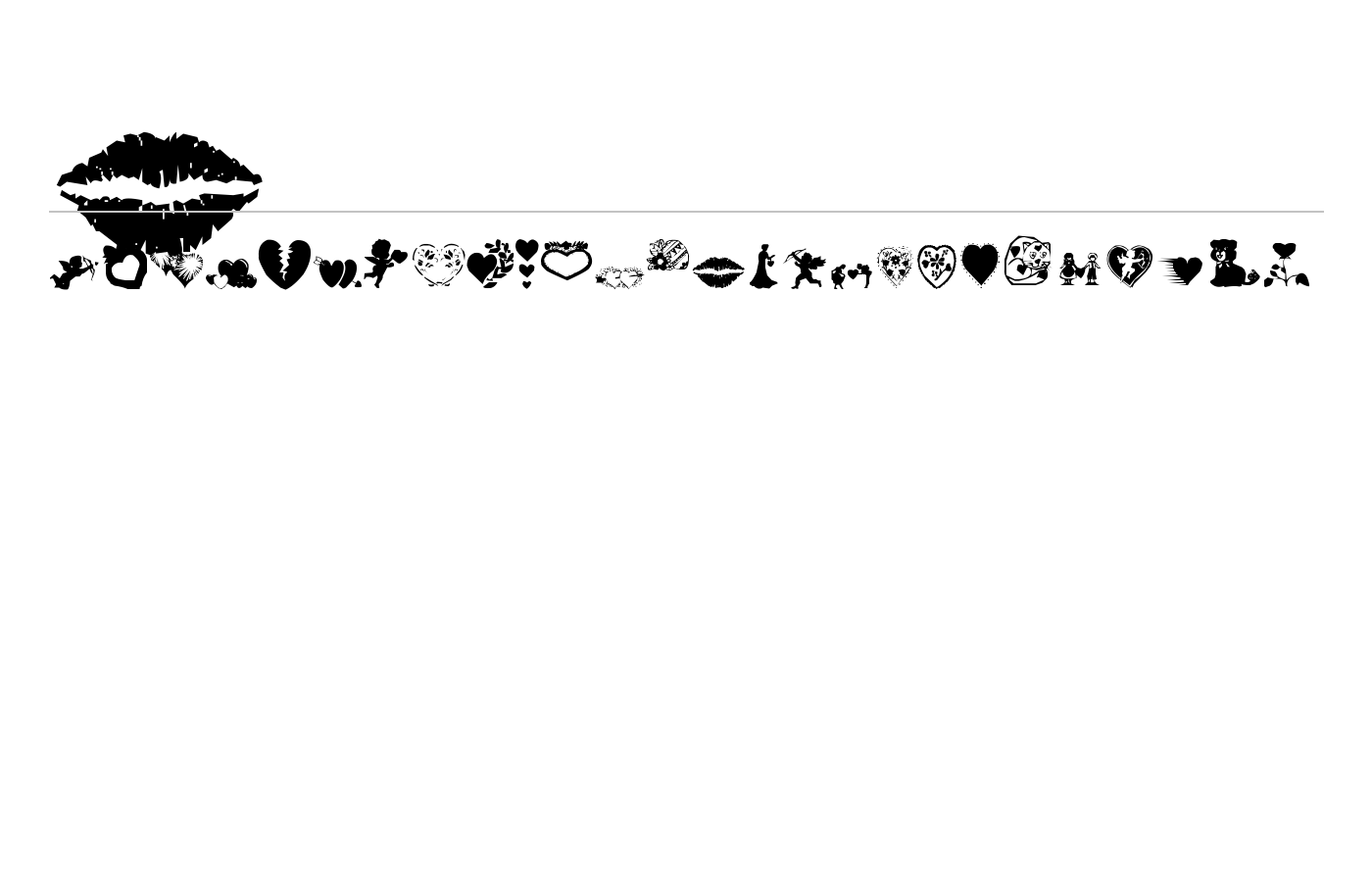 AOS Valentine Font preview