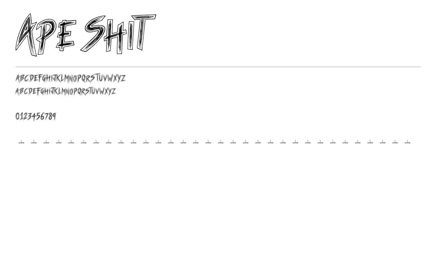 Ape Shit Font preview