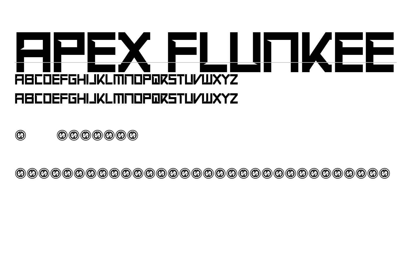 Apex Flunkee Font preview