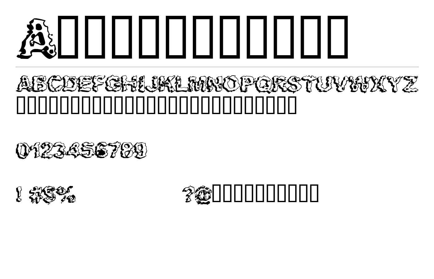 Apocalypshit Font preview