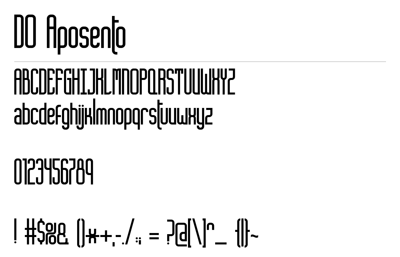 DO Aposento Font preview