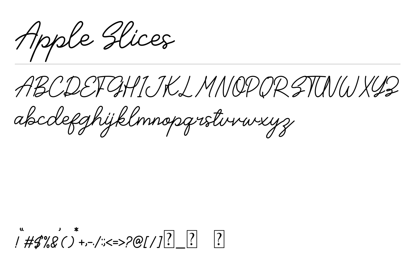 Apple Slices Font preview