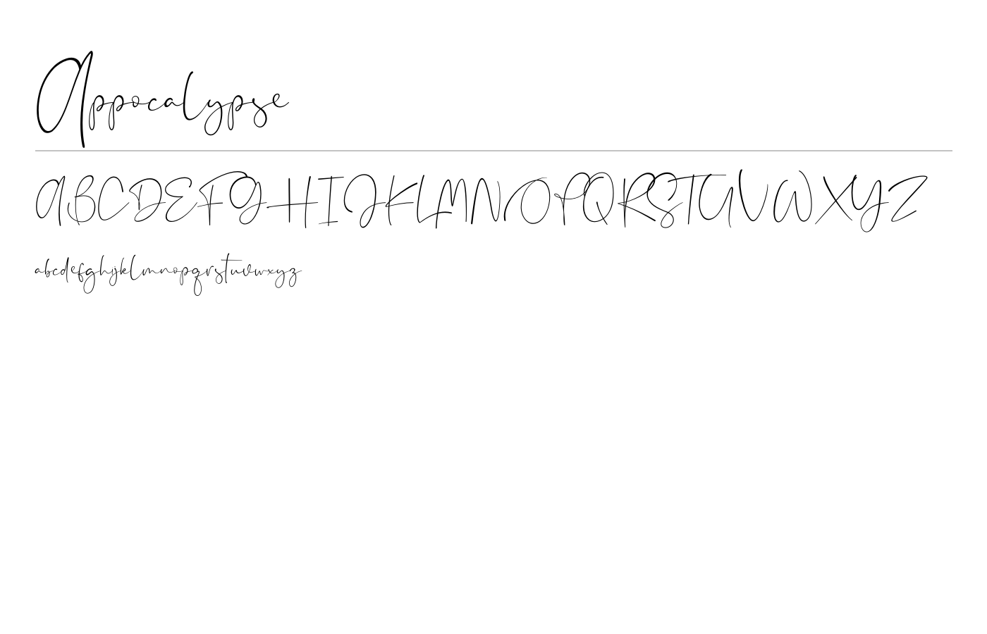 Appocalypse Font preview